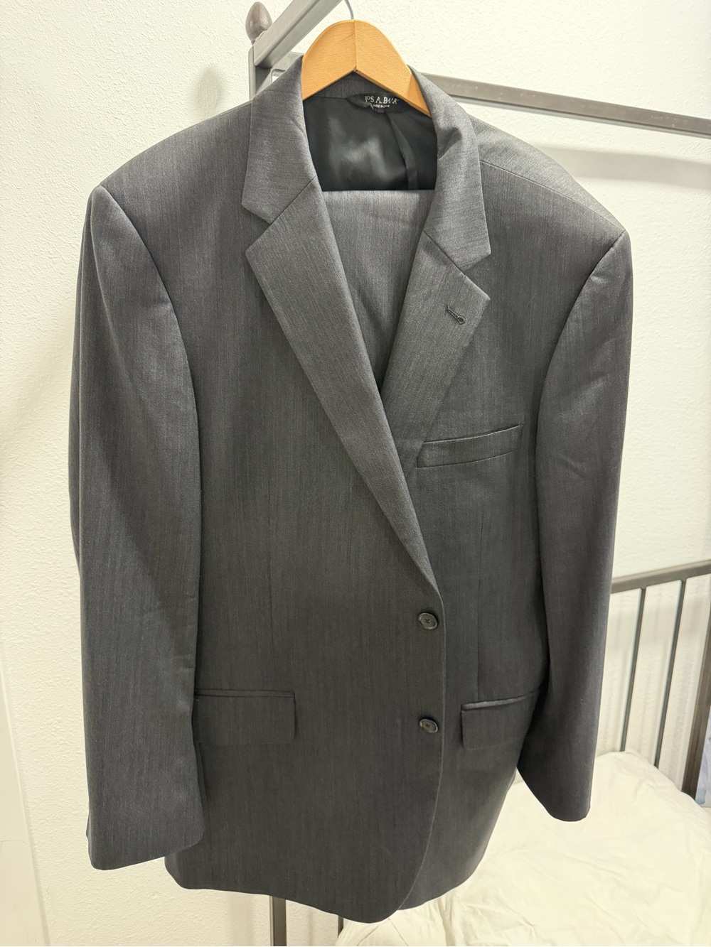 Jos. A. Bank Men's Gray Two-Button Suit Jacket